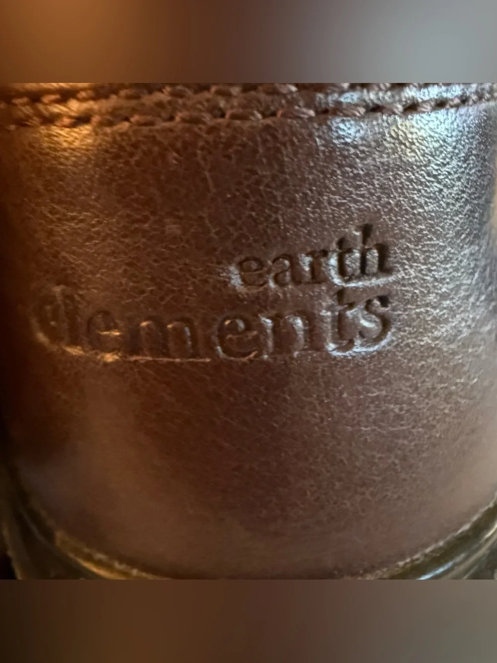 Earth Elements Abound Chukka Boots Mens 10.5M Dark Brown Leather Casual Lace Up
